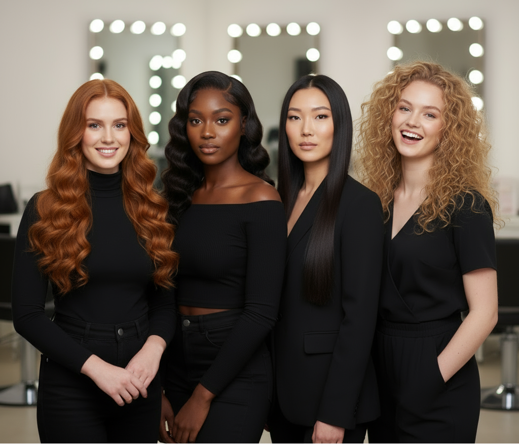 have the blonde-haired look a laughing and in the frame completely