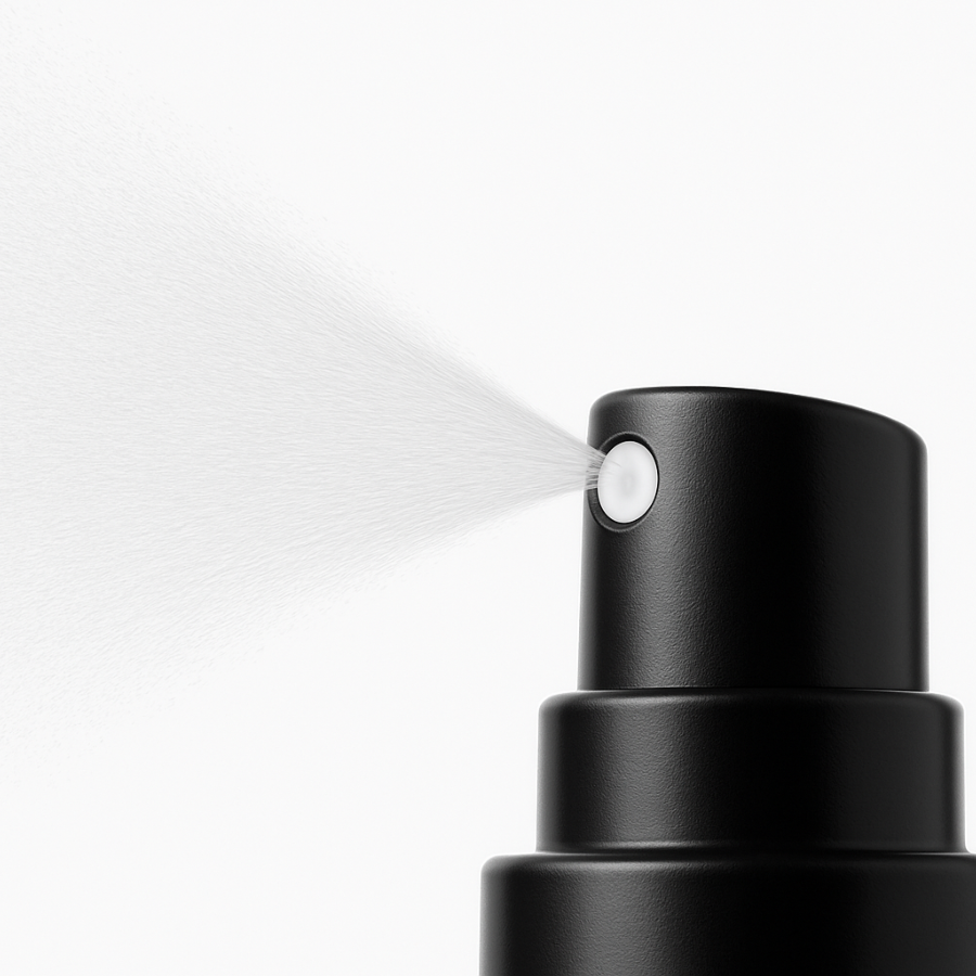 make the sprayer have a white spray orifice and the fine mist clearer looking